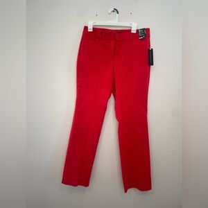 NWT NY & Co red slacks. Has nice stretch. Flattering fit. Straight leg